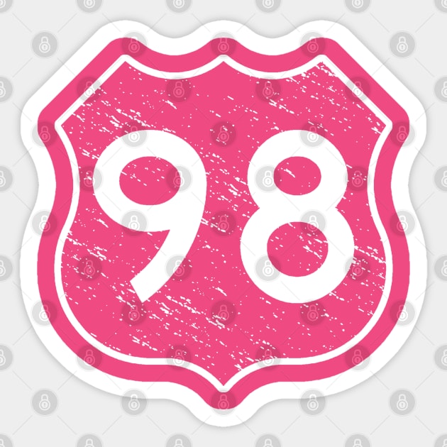 HWY 98 Sticker by Etopix